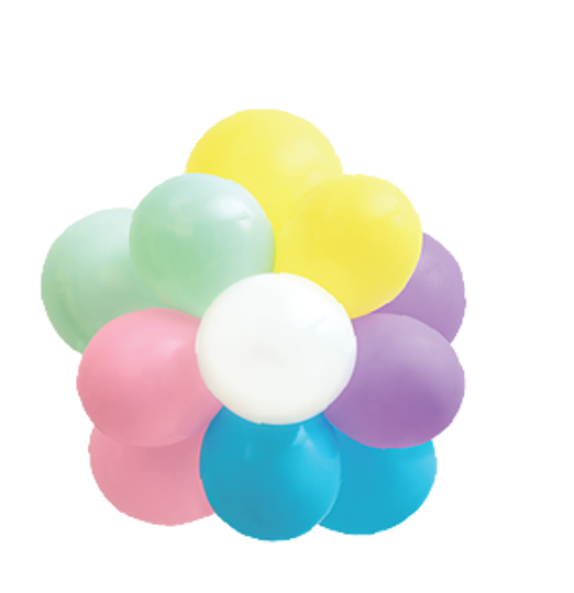 Imagem de BALÃO REDONDO DE LÁTEX BALLOONTECH  BLOOM CANDY COLORS 10" (APROX.25CM) - 12 UNIDADES