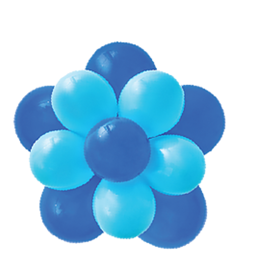 Imagem de BALÃO REDONDO DE LÁTEX BALLOONTECH BLOOM AZUL 10" (APROX.25CM) - 12 UNIDADES