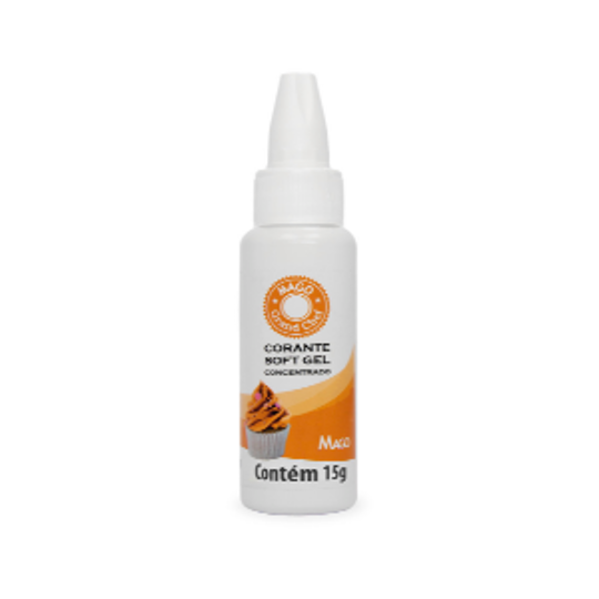 Imagem de CORANTE SOFT GEL CONCENTRADO MAGO LARANJA 15G - 01 UNIDADE