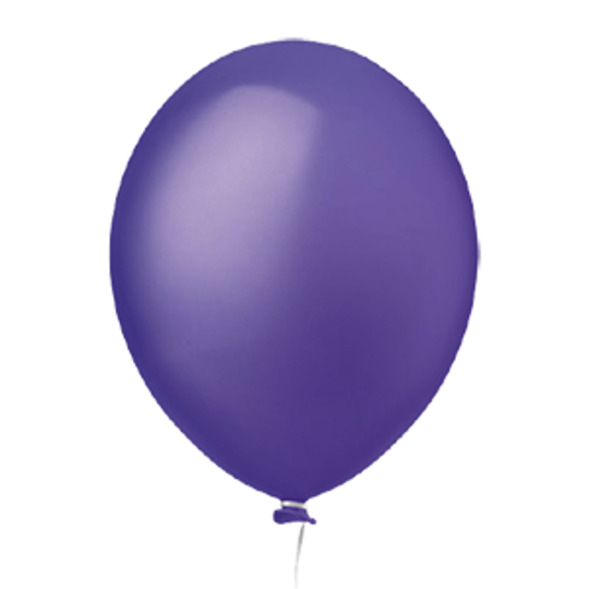 Imagem de BALÃO REDONDO DE LÁTEX VIOLETA LISO C/30  9" (APROX.23CM) - 01 UNIDADE