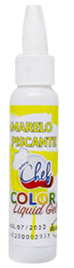 Imagem de CORANTE ARTIFICIAL COLOR LIQUID GEL AMARELO PISCANTE 25G - 01 UNIDADE