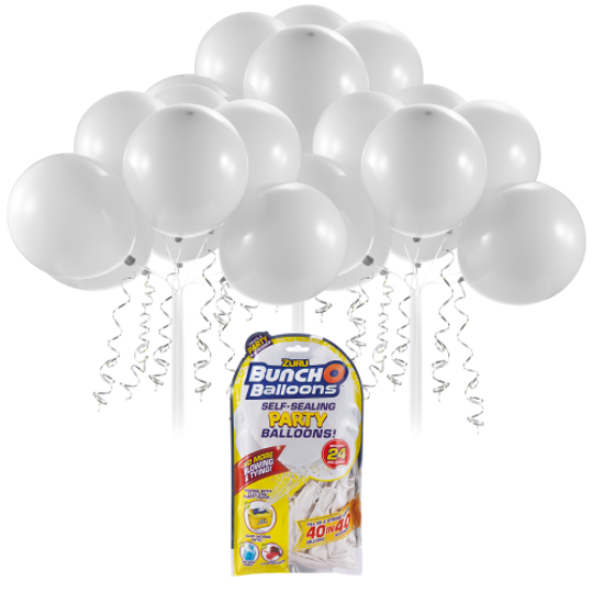 Imagem de BUNCH O BALLOONS BALÕES DE LÁTEX FESTA AUTO-VEDANTES BRANCO - 24 BALÕES