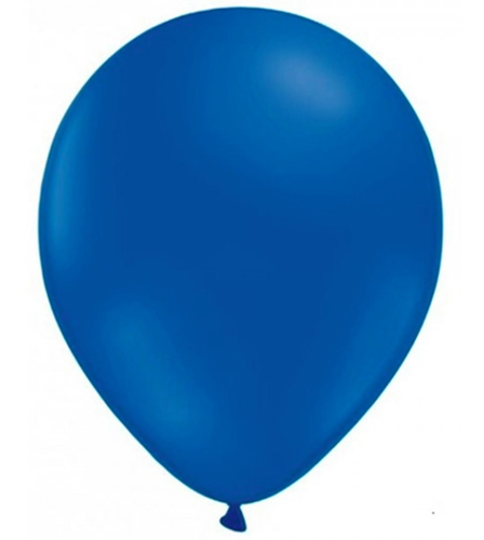 Imagem de BALÃO REDONDO DE LÁTEX LISO AZUL 16"(APROX.40CM) - 10 UNIDADES