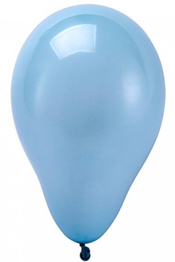 Imagem de BALÃO REDONDO DE LÁTEX LISO AZUL CLARO 16"(APROX.40CM) - 10 UNIDADES