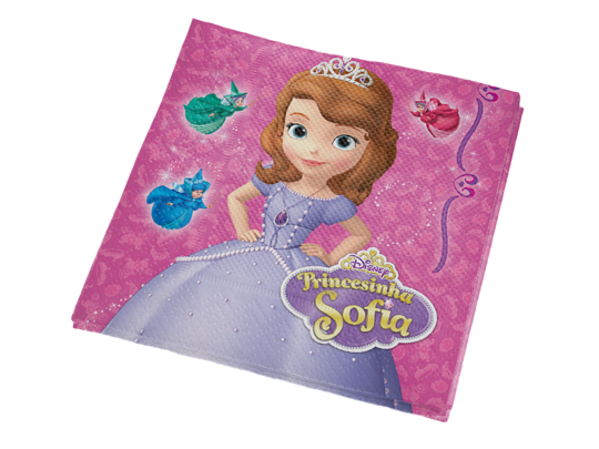 Imagem de GUARDANAPO DE PAPEL SOFIA THE FIRST 25x25CM C/16 UNIDADES