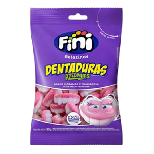 Imagem de BALA DE GELATINA DENTADURA AZEDINHA 90G - 01UNIDADE