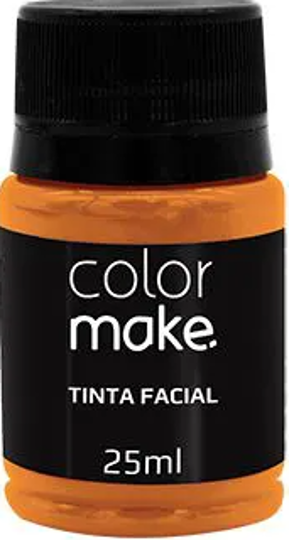 Imagem de TINTA FACIAL LÍQUIDA LARANJA COLORMAKE 25ML - 01 UNIDADE