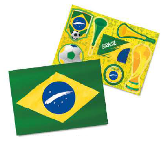 Imagem de KIT DECORATIVO BRASIL - 01 UNIDADE