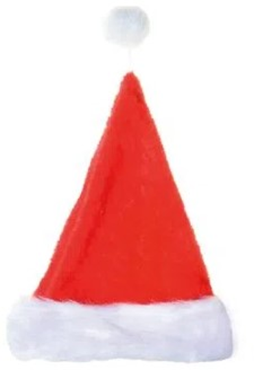 Imagem de GORRO NOEL VERMELHO/BRANCO - 01 UNIDADE