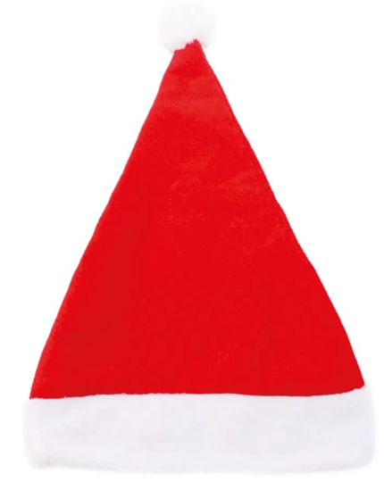 Imagem de GORRO PAPAI NOEL VERMELHO/BRANCO - 01 UNIDADE