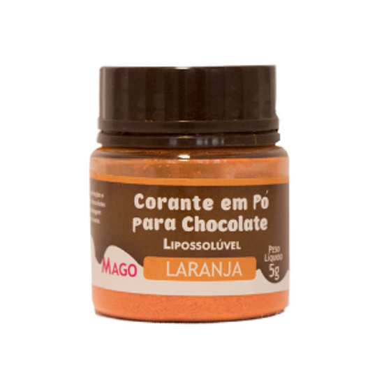 Imagem de CORANTE EM PÓ PARA CHOCOLATE LARANJA 5G -  1UNIDADE