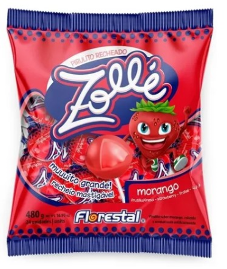 Imagem de PIRULITO ZOLLE MORANGO 480G - 01 UNIDADE