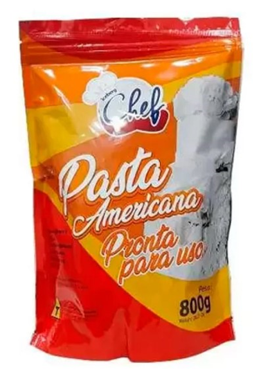 Imagem de PASTA AMERICANA PRONTA BRANCA 800G - 01 UNIDADE