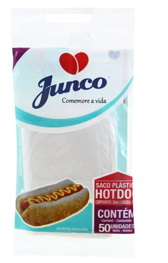 Imagem de SACO PLÁSTICO MINI HOT-DOG C/50 UNIDADES - 01 UNIDADE