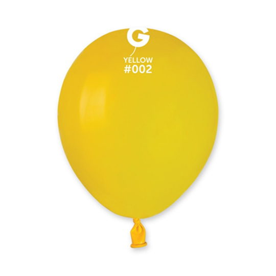 Imagem de BALÃO GEMAR 5" YELLOW BIODEGRADÁVEL C/50 UNIDADES - 01 UNIDADE