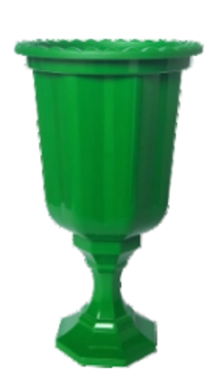 Imagem de VASO LINHA DIAMANTE 850ML VERDE BANDEIRA - 01 UNIDADE