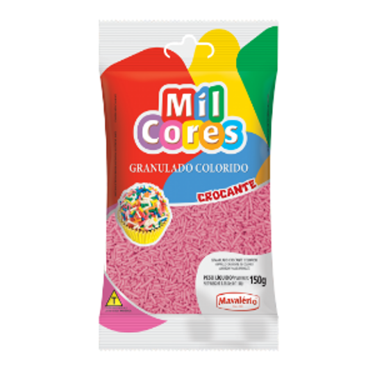 Imagem de GRANULADO CROCANTE  ROSA 150G - 01 UNIDADE