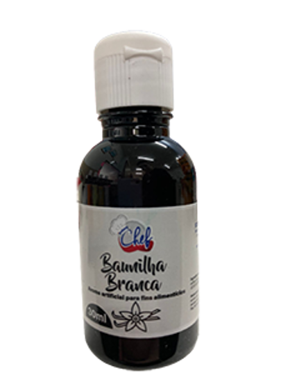 Imagem de AROMA ARTIFICIAL DE BAUNILHA BRANCA 30ML - 01 UNIDADE