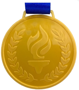 Imagem de MEDALHA PLÁSTICA OURO - 01 UNIDADE