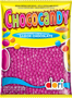 Imagem de PASTILHAS CONFEITADAS SABOR CHOCOLATE CHOCOCANDY ROSA 350G - 01 UNIDADE