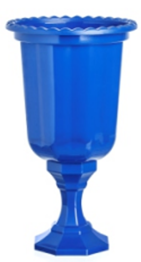 Imagem de VASO LINHA DIAMANTE 850 ML  AZUL ROYAL - 01 UNIDADE