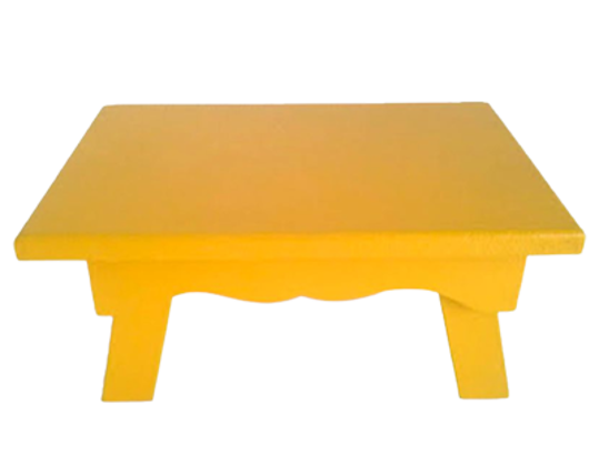 Imagem de MINI MESA PARA DOCES AMARELO 20CMX14CM - 01 UNIDADE