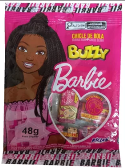 Imagem de CHICLE BUZZY BARBIE TUTTI FRUTTI 48g - 01 UNIDADE