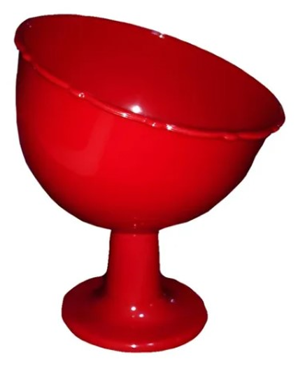 Imagem de TAÇA INCLINADA MÉDIA  VERMELHO - 01 UNIDADE