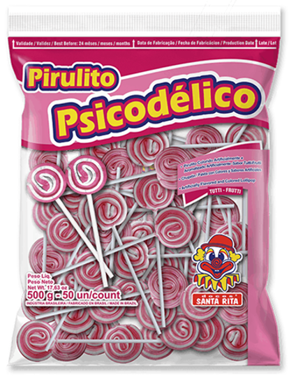 Imagem de PIRULITO PSICODÉLICO II ROSA 500g - 01 UNIDADE