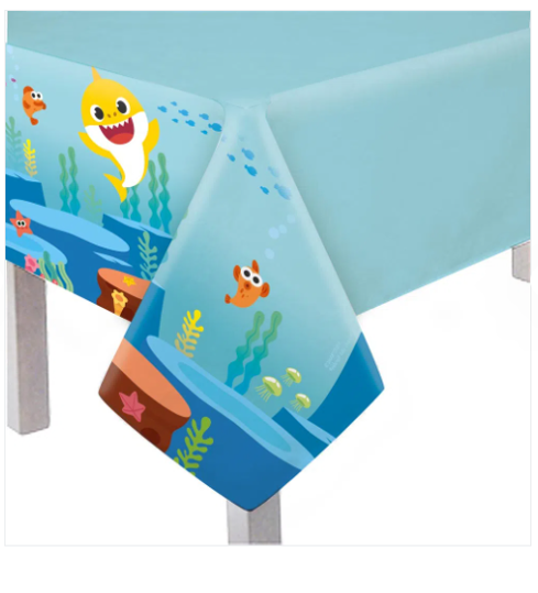 Imagem de TOALHA DE MESA PRINCIPAL BABY SHARK 118x180 - 01 UNIDADE