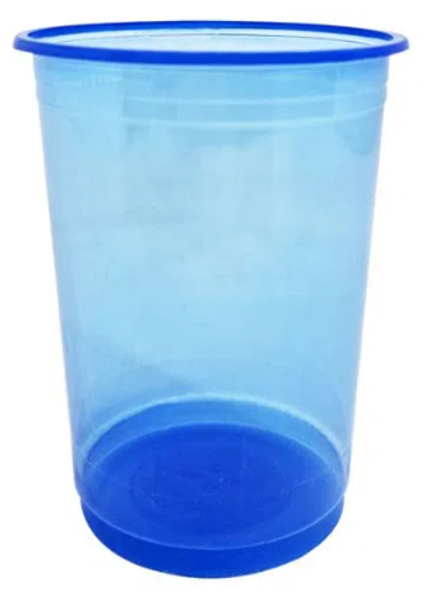 Imagem de COPO BIODEGRADÁVEL 300ML CRYSTAL NEON AZUL C/25 UNIDADES - 01 UNIDADE