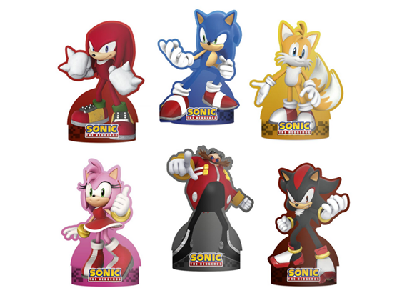 Mini Personagens Sonic c/50 unid Regina