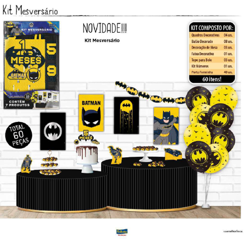 Kit Festa Batman - Decoração Infantil!