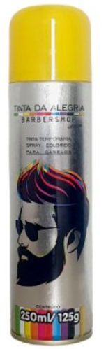 Tinta Temporaria Spray para Cabelos Azul BarberShop Tinta da Alegria  250ml/125g